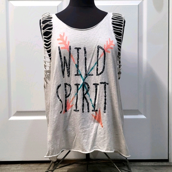 Wild Spirit Graphic Flowy Tank - Picture 2 of 3